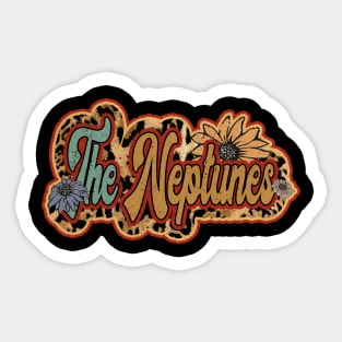 Personalized Flowers Neptunes Proud Name Vintage Beautiful Sticker